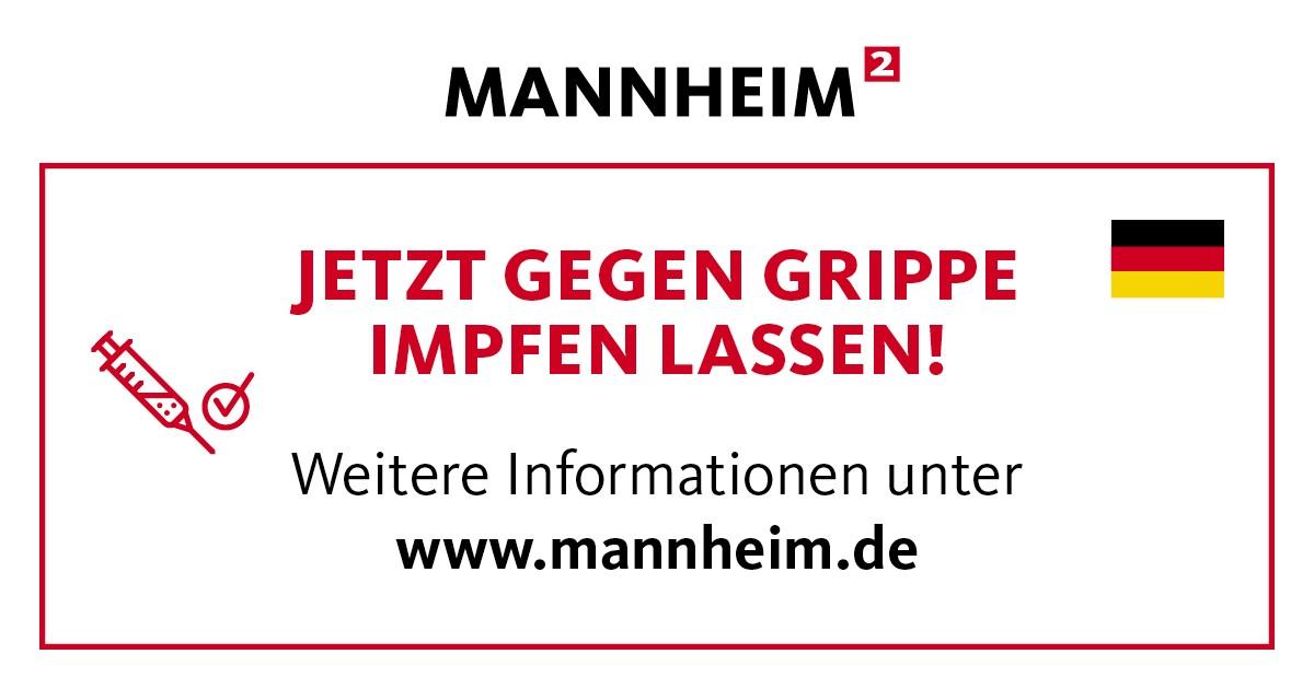 Stadt Mannheim PlakatGrippeimpfung
