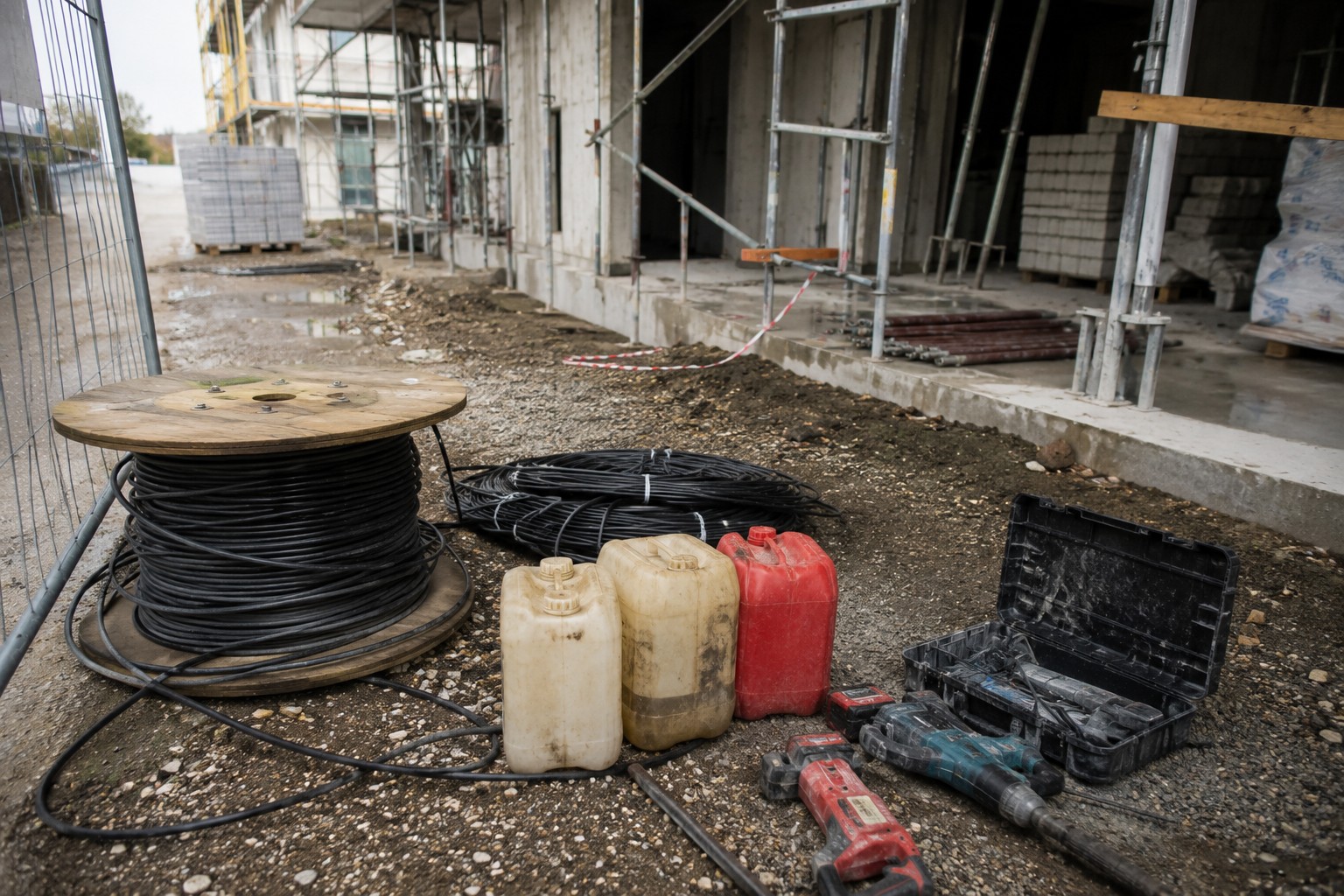 Darmstadt: Starkstromkabel von Baustelle in der Bleichstraße gestohlen