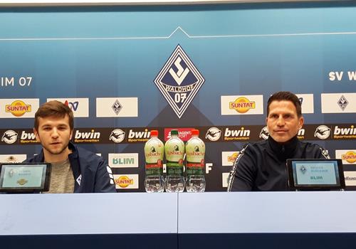 (Foto: SpoWo) Patrick Glöckner, rechts, "volle Konzentration auf Halle". 20210916 150526 Copy