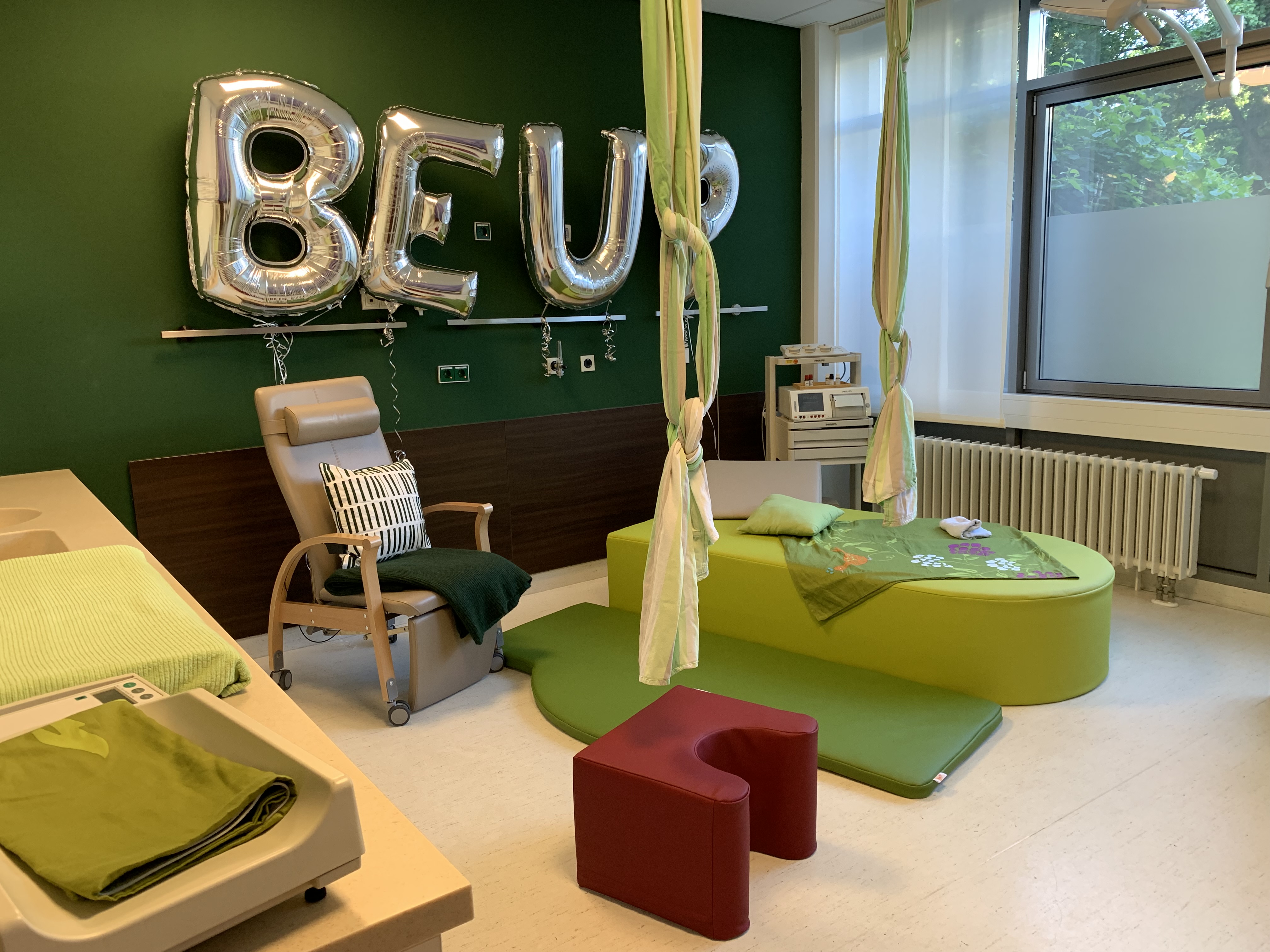 Der neue BeUp-Kreißsaal der Klinik für Gynäkologie und Geburtshilfe am Brüderklinikum Julia Lanz –
