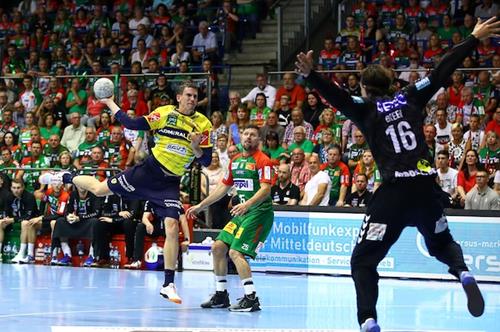 (Foto: PIX/M.Ruffler) Andy Schmid in seinem letzten Spiel als Löwe Andy