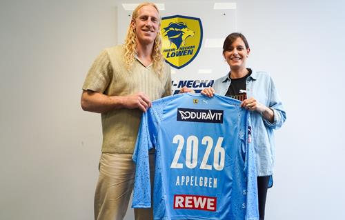 (Foto: RNL) Mikael Appelgren und Jennifer Kettemann freuen sich über die Vertragsverlängerung. Appelgren 2