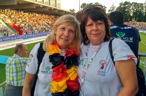 (Foto: TVK) Bärbl Mondl und Beate Jüngling nach ihrer Schicht. Bärbel Copy