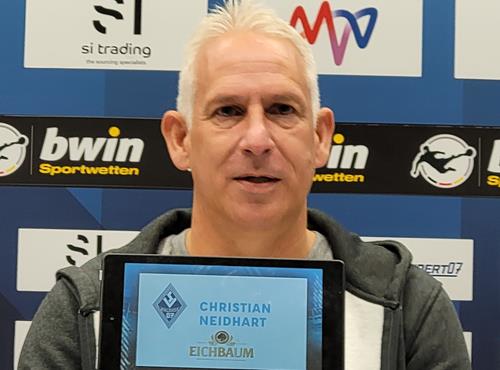 (Foto: SpoWo/Archiv) Christian Neidhart hofft auch in Oldenburg auf Auswärtssieg ChrNeid