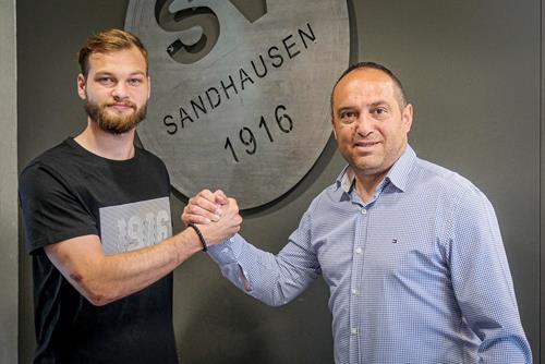 (Foto: SVS) Matej Pulkrab, links, mit Mikayil Kabaca Matej