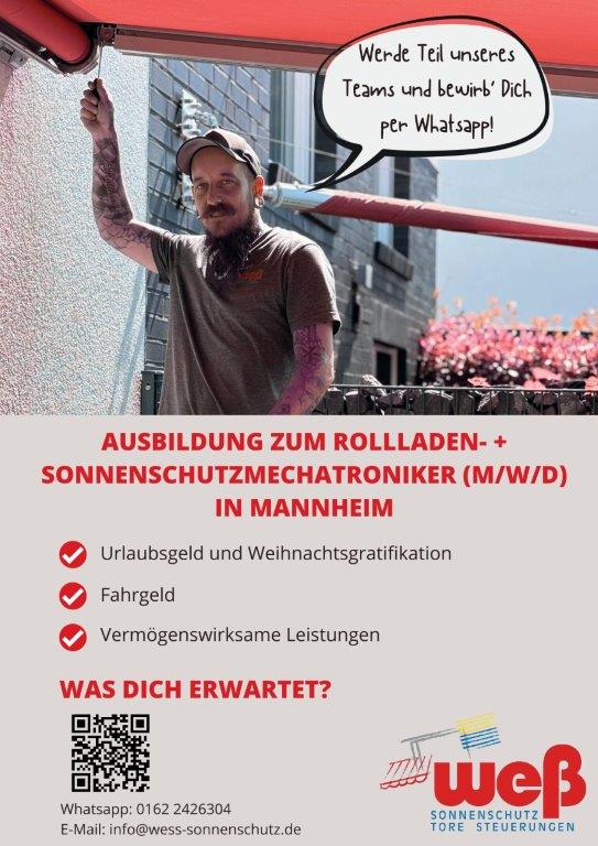 Ihre Experten für Rollladen, Sonnenschutz und Elektrotechnik in Mannheim