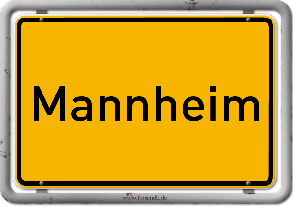 ortsschild mannheim baden wuerttemberg